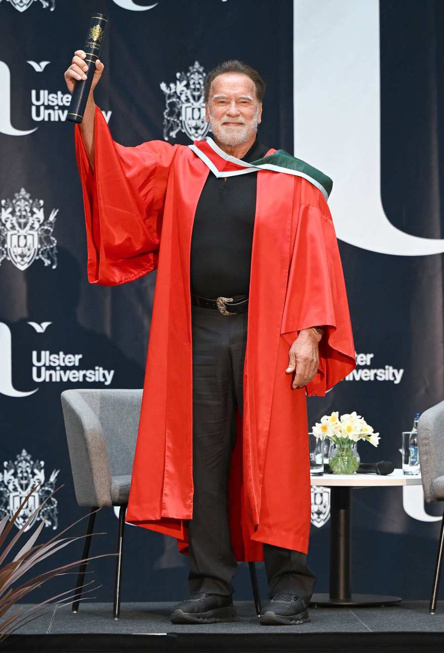 Arnold Schwarzenegger Receives Honorary Doctorate From Ulster University Hot Pics