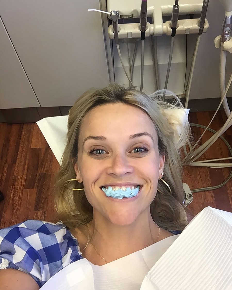 Reese Witherspoon They Pretend to Be Comfy in the Dentist Chair Just Like Us