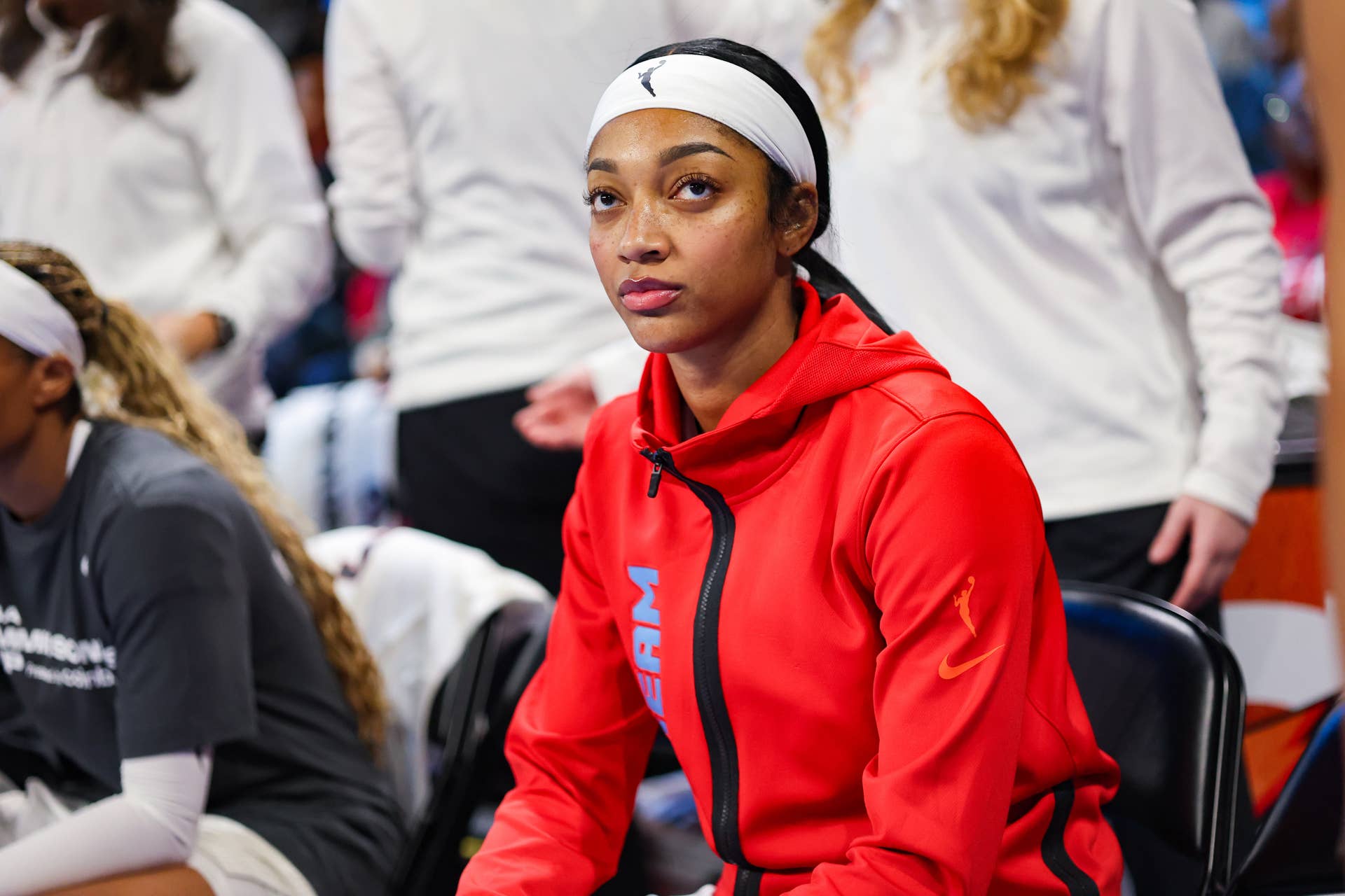 atlanta-dream-forward-angel-reese-5-looks-on-from-the-bench