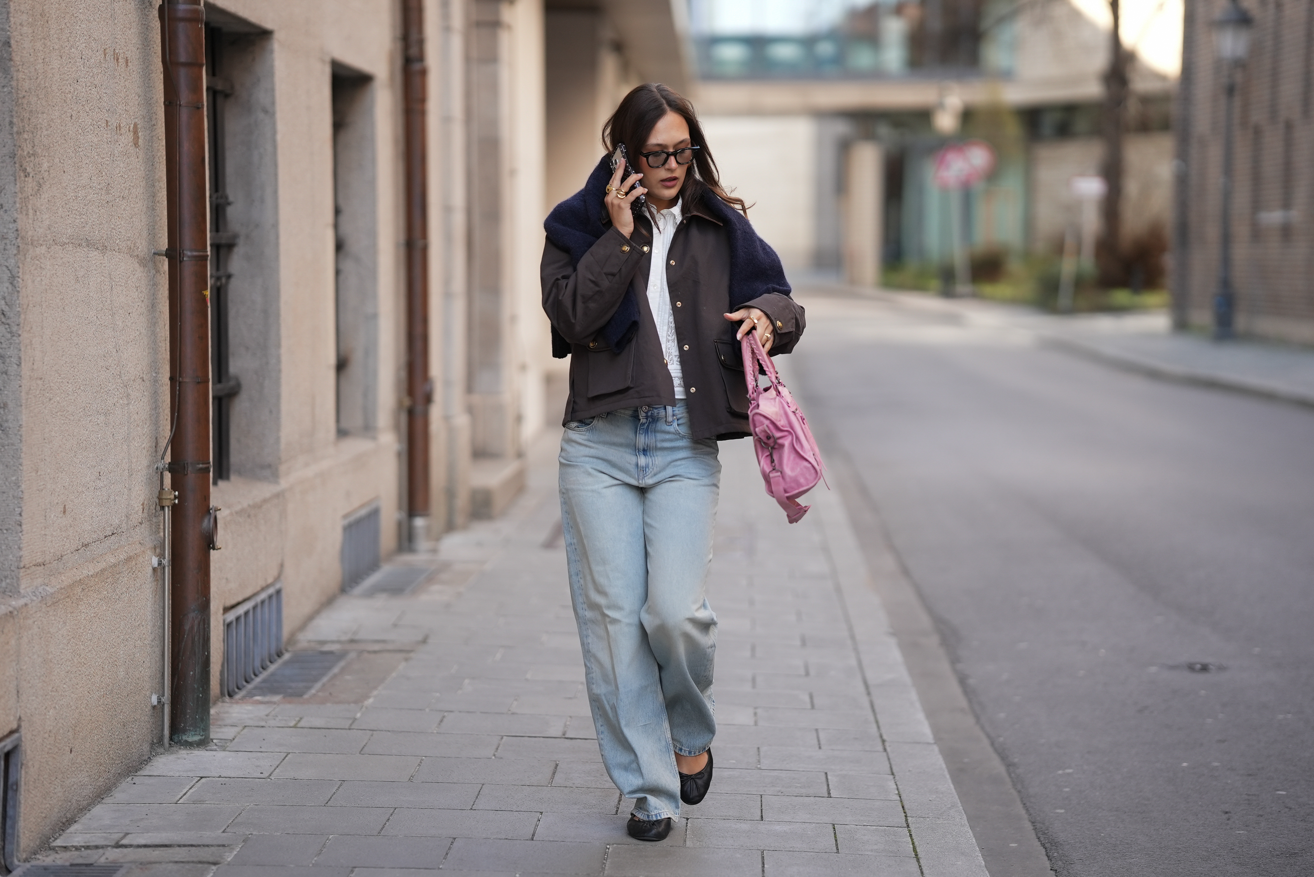 jeans and flats