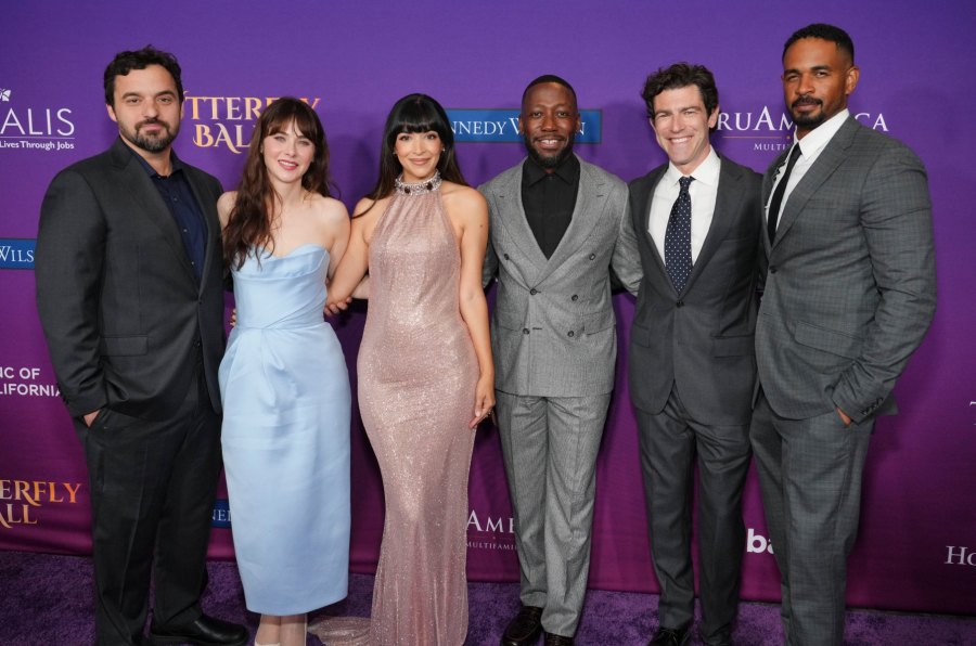 Jake Johnson, Zooey Deschanel, Hannah Simone, Lamorne Morris, Max Greenfield and Damon Wayans Jr.
